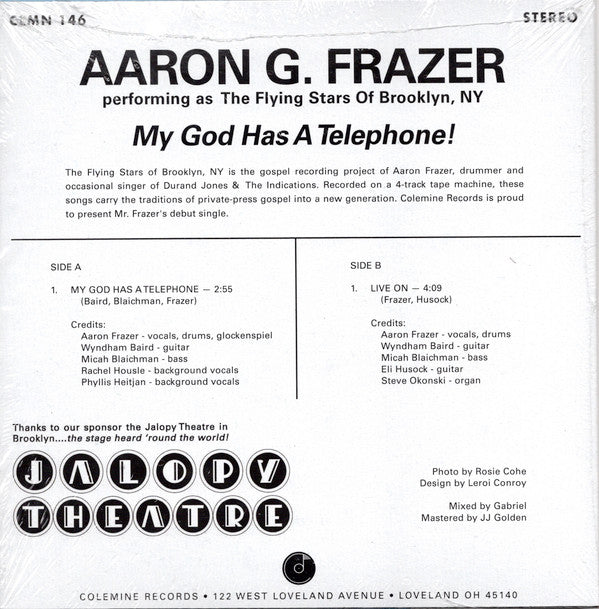 Aaron Frazer : My God Has A Telephone (7", Pic)