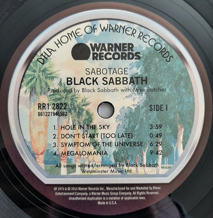 Black Sabbath : Sabotage (LP, Album, RE, RM, 180)