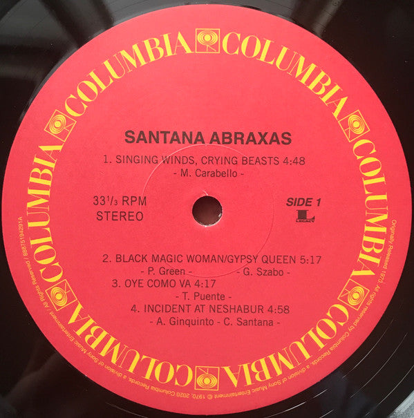 Santana : Abraxas (LP, Album, RE, 180)