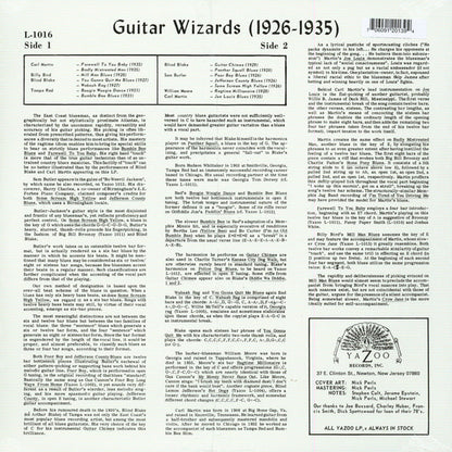 Various : Guitar Wizards 1926-1935 (LP, Comp, RE)