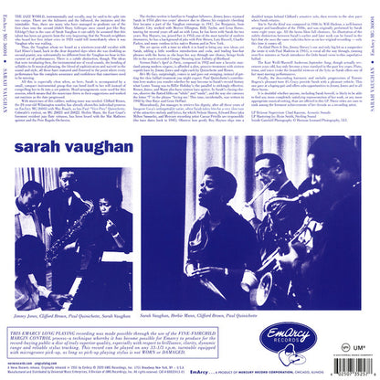 Sarah Vaughan : Sarah Vaughan (LP, Album, Mono, RE, 180)