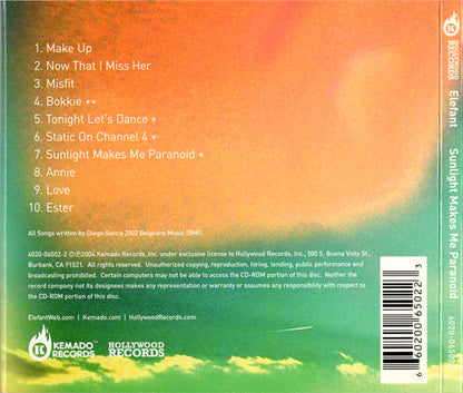 Elefant : Sunlight Makes Me Paranoid (CD, Album, Enh, Dig)