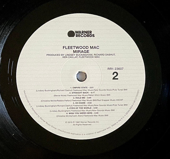 Fleetwood Mac : Mirage (LP, Album, RE, RM, RP, 180)