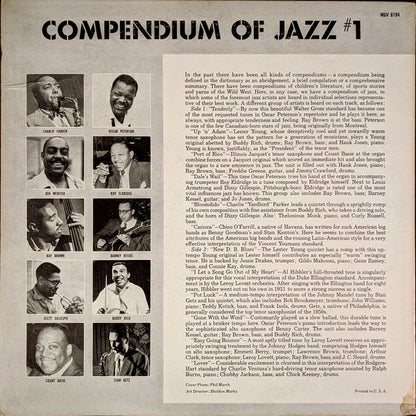 Various : Compendium Of Jazz #1 (LP, Comp, Mono)