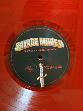 21 Savage & Metro Boomin' 'Savage Mode' (Red Vinyl, LTD to 750)