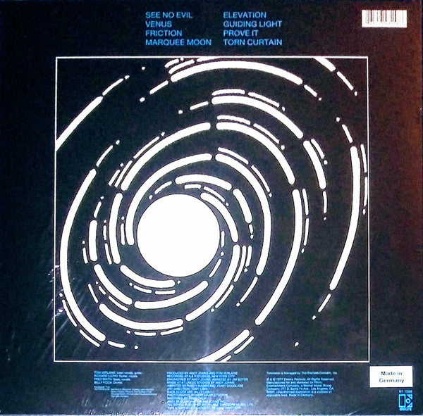 Television : Marquee Moon (LP, Album, RE, Opt)