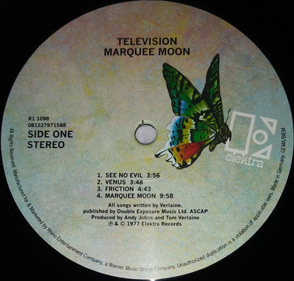 Television : Marquee Moon (LP, Album, RE, Opt)