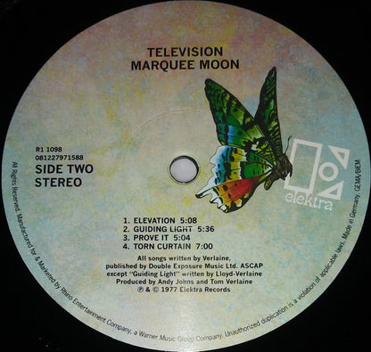 Television : Marquee Moon (LP, Album, RE, Opt)