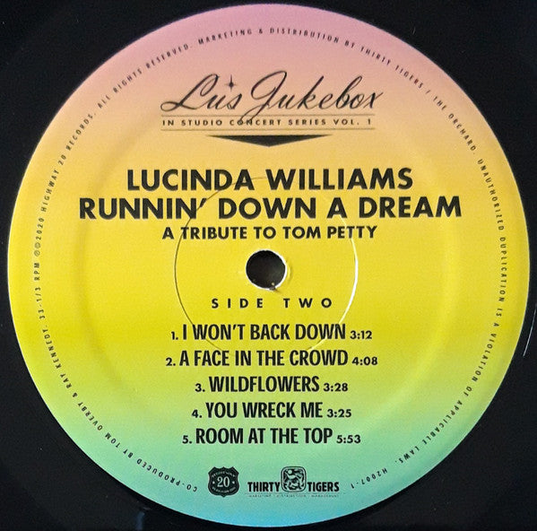 Lucinda Williams : Runnin' Down A Dream (A Tribute To Tom Petty) (LP + LP, S/Sided, Etch + Album)