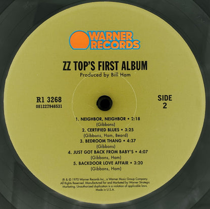ZZ Top : ZZ Top's First Album (LP, Album, RE, 180)