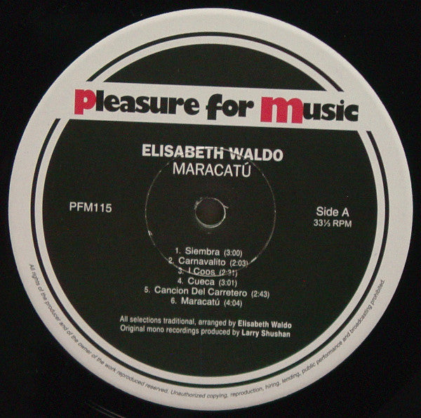 Elisabeth Waldo : Maracatú (LP, Album, RE)