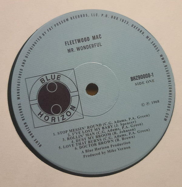 Fleetwood Mac : Mr. Wonderful (LP, Album, RE, RP, 180)