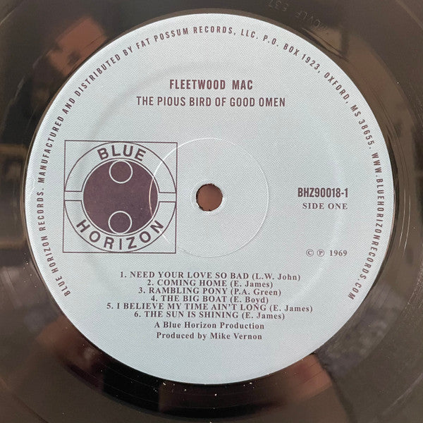 Fleetwood Mac : The Pious Bird Of Good Omen (LP,Compilation,Reissue)