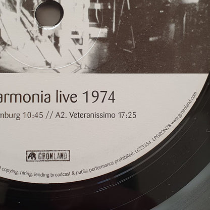 Harmonia : Live 1974 (LP, Album, RE)