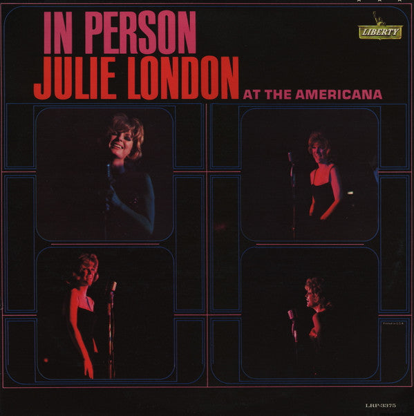 Julie London : In Person At The Americana (LP, Album, Mono)