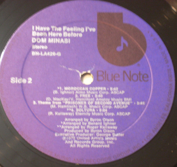Dom Minasi : I Have The Feeling I've Been Here Before (LP, Album)