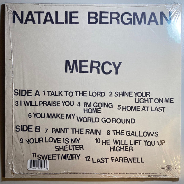 Natalie Bergman : Mercy (LP, Album, Ltd, Blu)