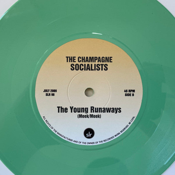 The Champagne Socialists : Blue Genes / Young Runaways (7", Single, Gre)