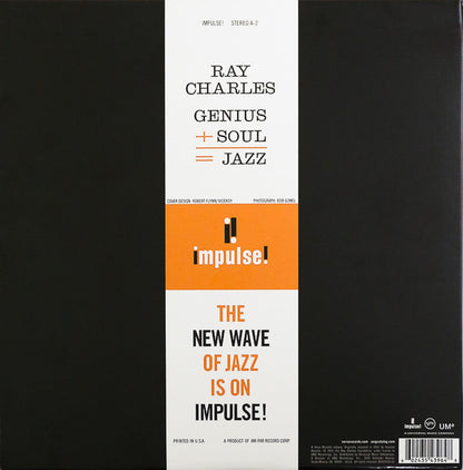 Ray Charles : Genius + Soul = Jazz (LP, Album, RE, RP, 180)