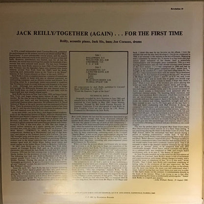 Jack Reilly : Together (Again)...For The First Time (LP, Album)
