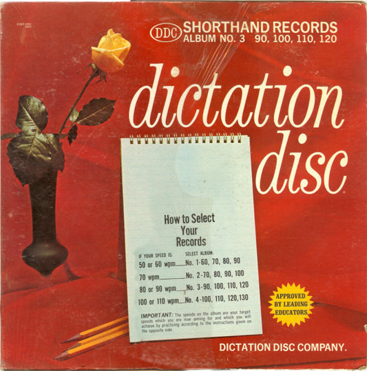 No Artist : Dictation Disc Set No. 3: Business Letters 90 WPM To 120 WPM (LP)