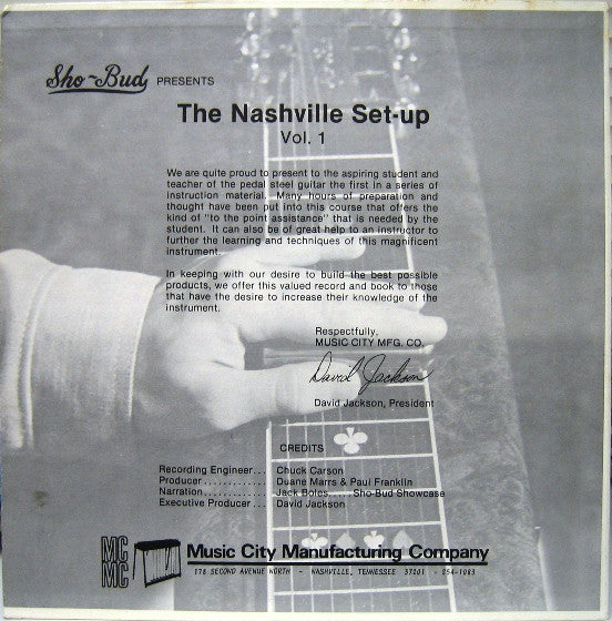 Unknown Artist : Sho-Bud Presents The Nashville Set-Up Vol.1 (LP, Ltd, Promo)