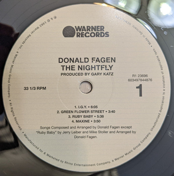 Donald Fagen : The Nightfly (LP, Album, RE, 180)