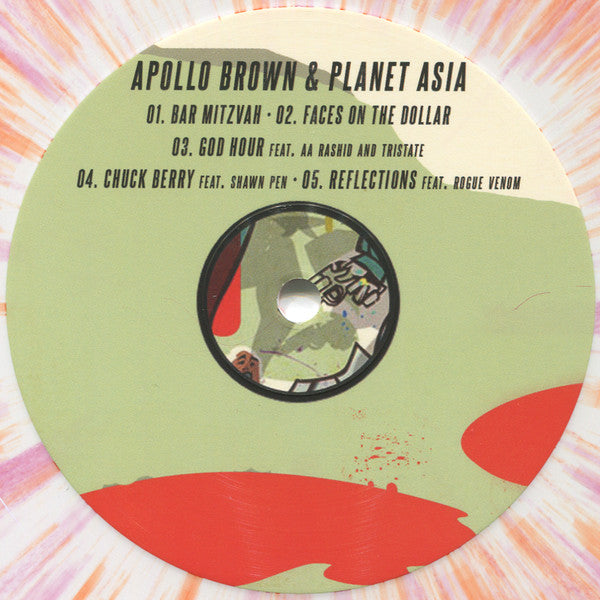 Apollo Brown & Planet Asia / Gensu Dean & Guilty Simpson : Stitched Up & Shaken (LP, Ltd, Whi)