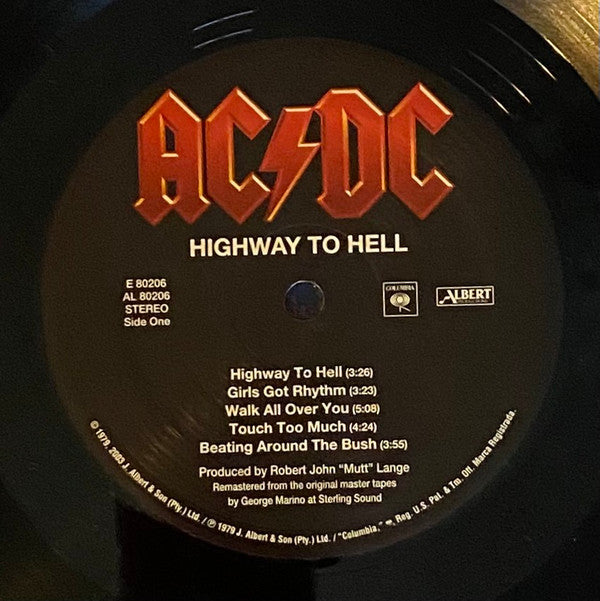 AC/DC : Highway To Hell (LP, Album, RE, RM)
