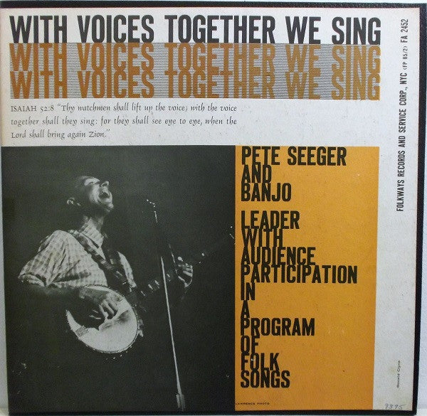 Pete Seeger : With Voices Together We Sing (LP, Album, RE)