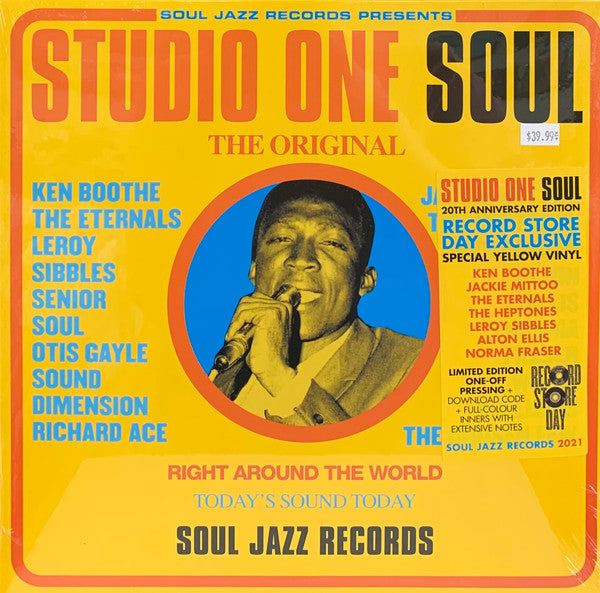 Various : Studio One Soul (2xLP, Comp, Ltd, RE, Yel)