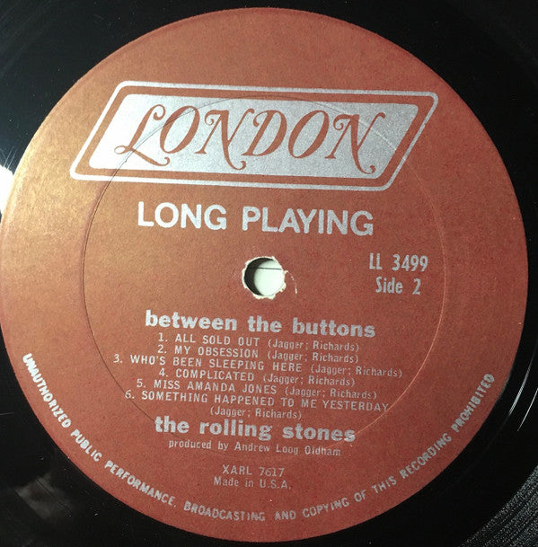 The Rolling Stones : Between The Buttons (LP, Album, Pit)