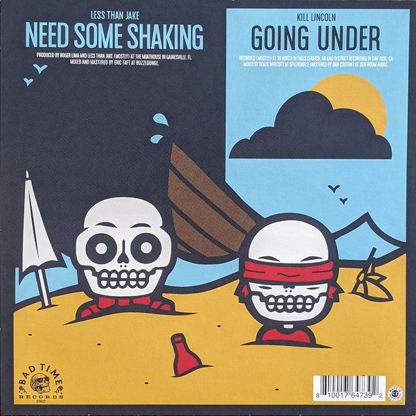 Less Than Jake / Kill Lincoln : Wavebreaker #1 (7", Single, RP, Aqu)