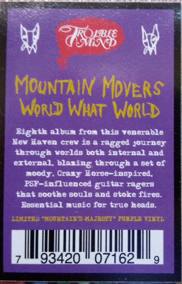 The Mountain Movers : World What World  (LP, Album, Ltd, Pur)