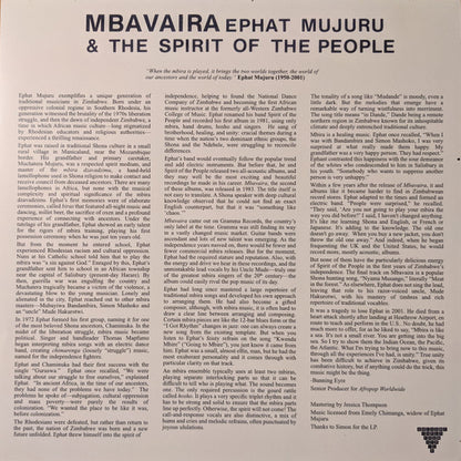 Ephat Mujuru And The Spirit Of The People : Mbavaira (LP, Album, RE)