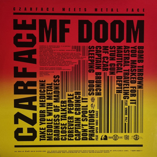 Czarface, MF Doom : Czarface Meets Metal Face (LP,Album,Repress)