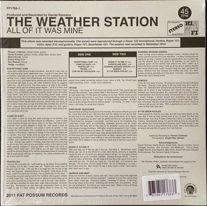 The Weather Station : All Of It Was Mine (LP, Ltd, RE, Bon)
