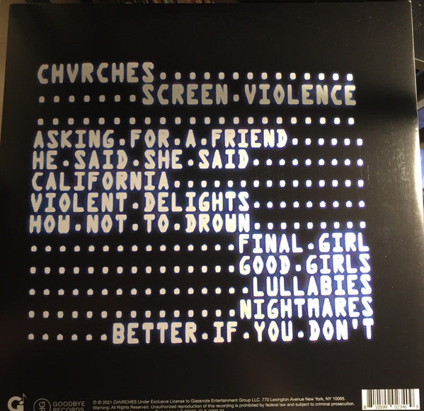 Chvrches : Screen Violence (LP, Album)