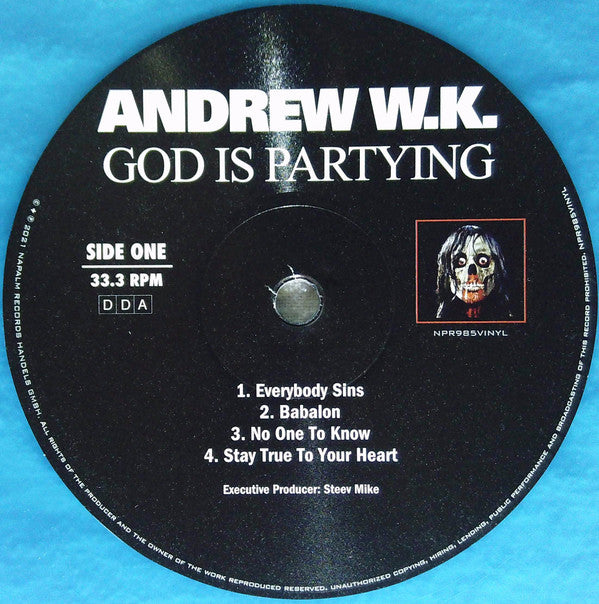Andrew W.K. : God Is Partying (LP, Album, Dlx, Ltd, Tur)