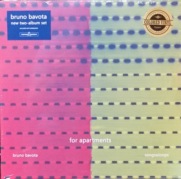 Bruno Bavota : For Apartments: Songs & Loops (LP, Ter + LP, Cha + Album, Ltd)
