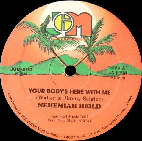 Nehemiah Hield / The Professionals (9) : Your Body's Here With Me / Body Dub (12")