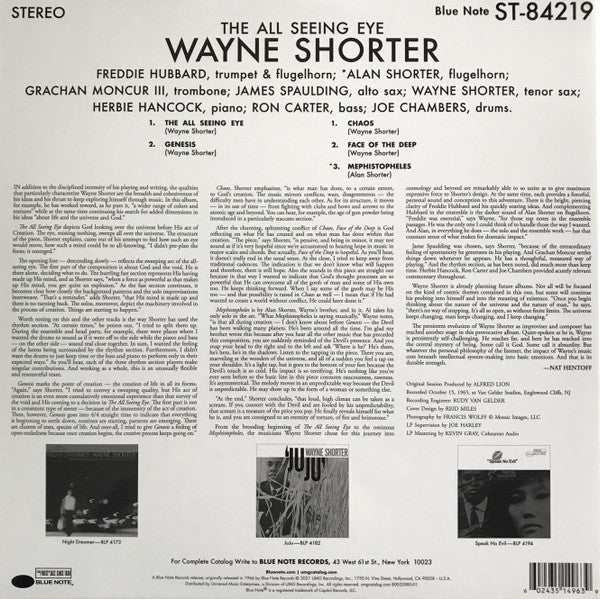 Wayne Shorter : The All Seeing Eye (LP, Album, RE, 180)