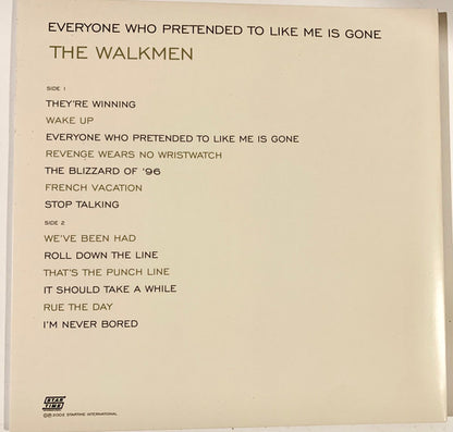 The Walkmen : Everyone Who Pretended To Like Me Is Gone (LP, Ltd, RM, RP)
