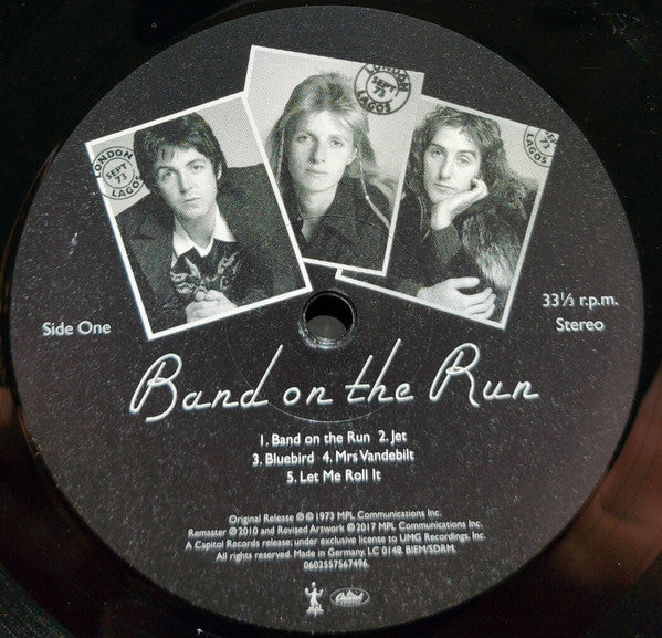 Wings (2) : Band On The Run (LP, Album, RE, RM, 180)