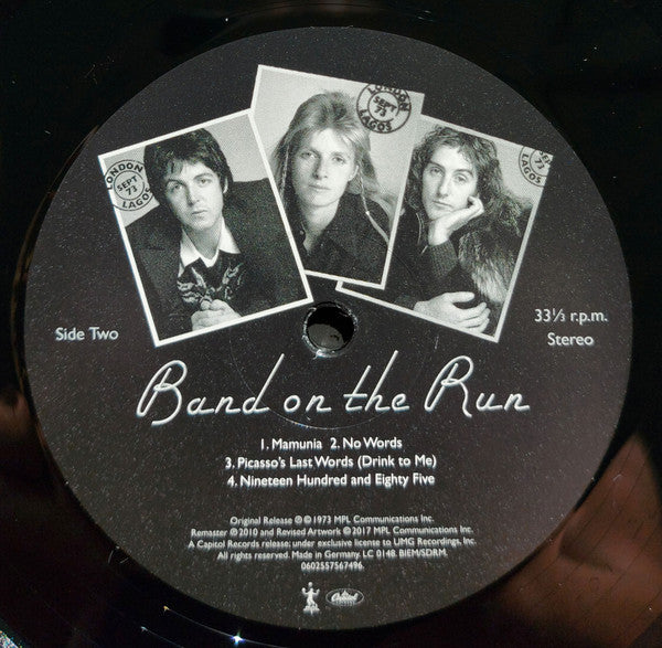 Wings (2) : Band On The Run (LP, Album, RE, RM, 180)