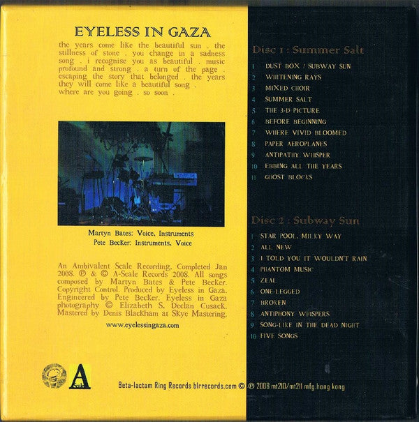 Eyeless In Gaza : Summer Salt & Subway Sun (2xCD, Album, Box)