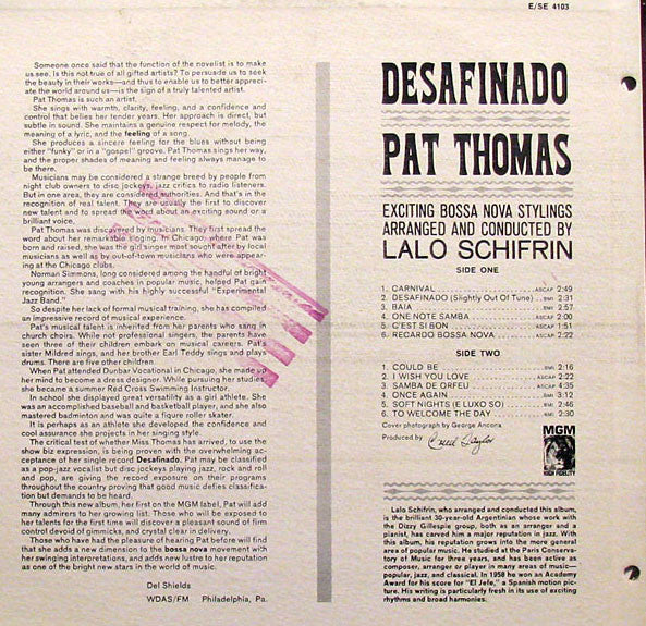 Pat Thomas (5) : Desafinado (LP)
