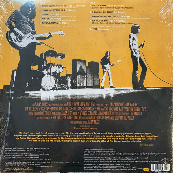 The Stooges : Gimme Danger (Music From The Motion Picture) (LP, Comp, Ltd, Cle)