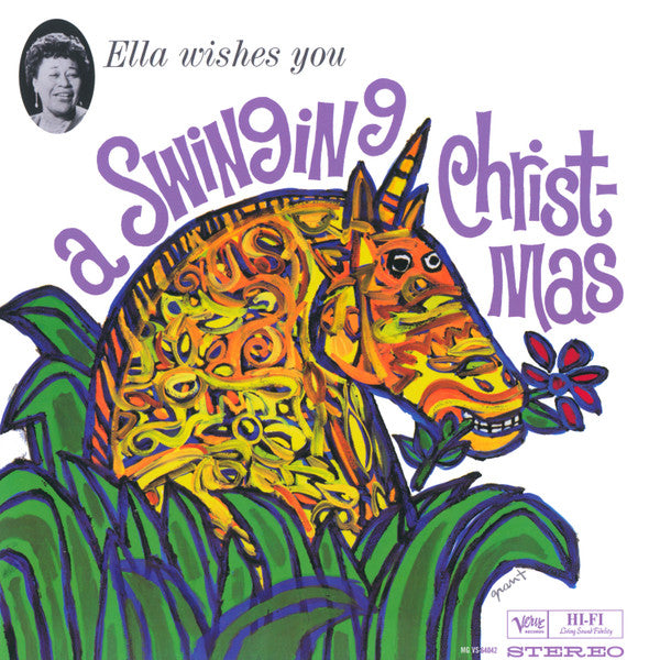 Ella Fitzgerald : Ella Wishes You A Swinging Christmas (LP, Album, RE, 180)