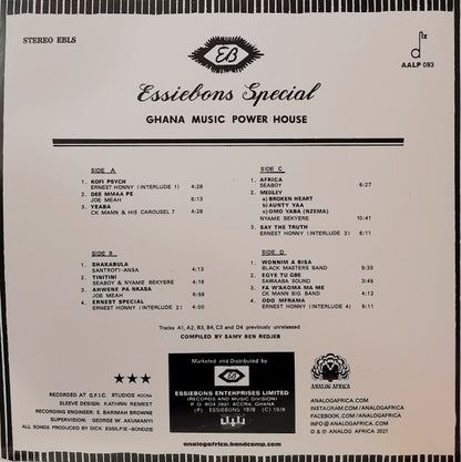 Various : Essiebons Special 1973 - 1984 (2xLP, Comp, Gat)